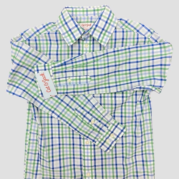 Boys Cat & Jack Long sleeve, button down dress shirt size Medium (8/10). - Picture 4 of 6